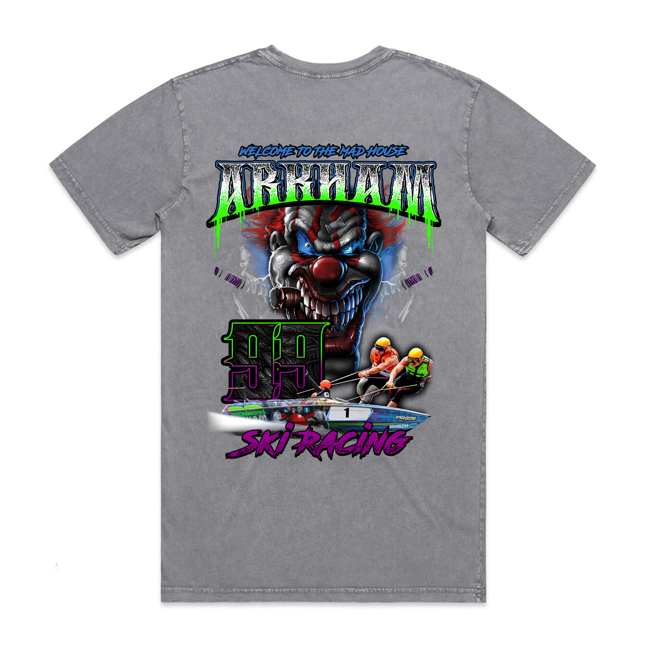 Arkham 99 MAD HOUSE Stone Wash Tee