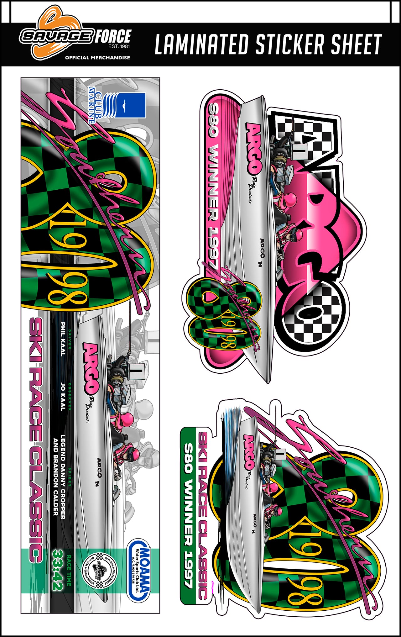 ARGO Southern 80 Sticker Sheet