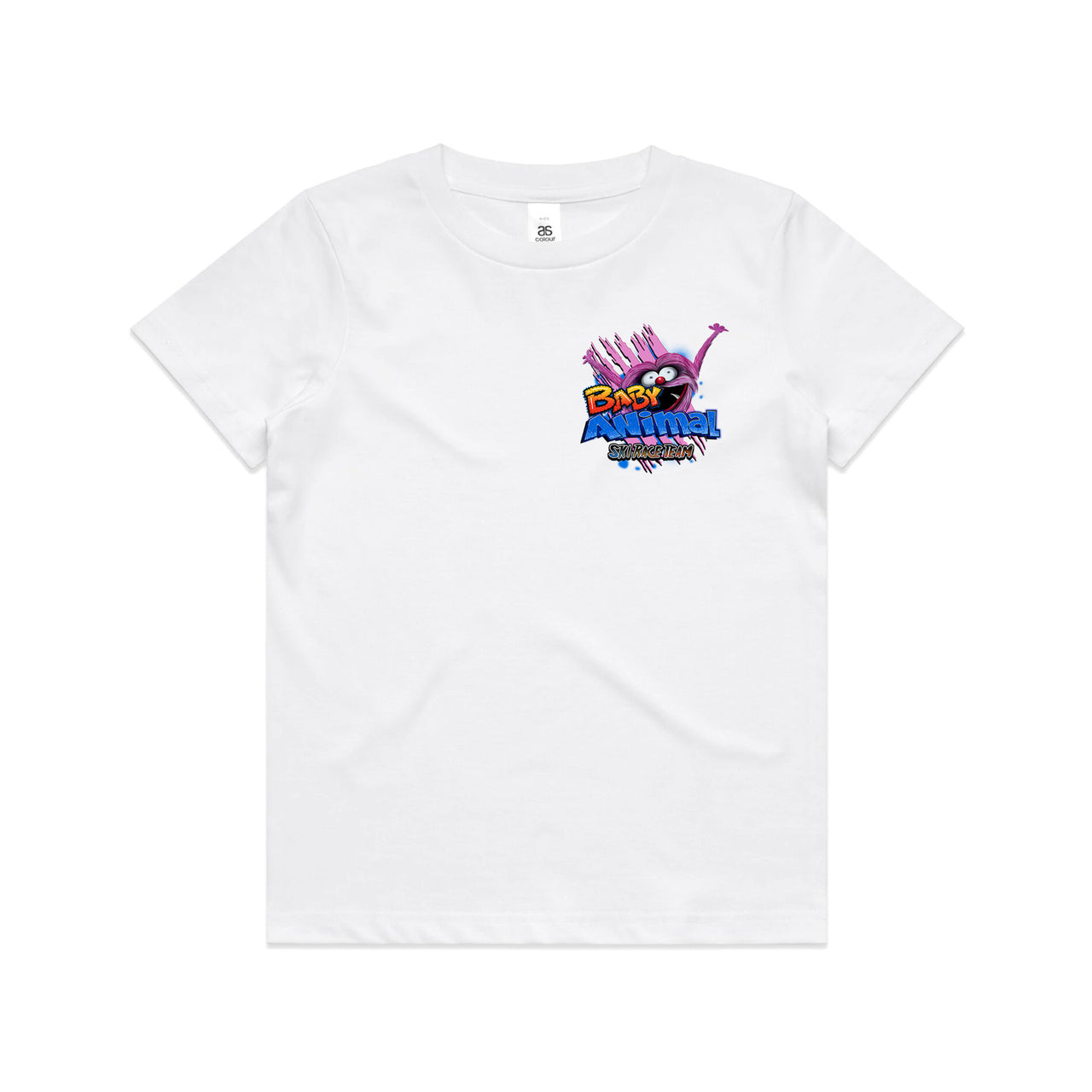 Baby Animal Ski Race Team Kids Tee