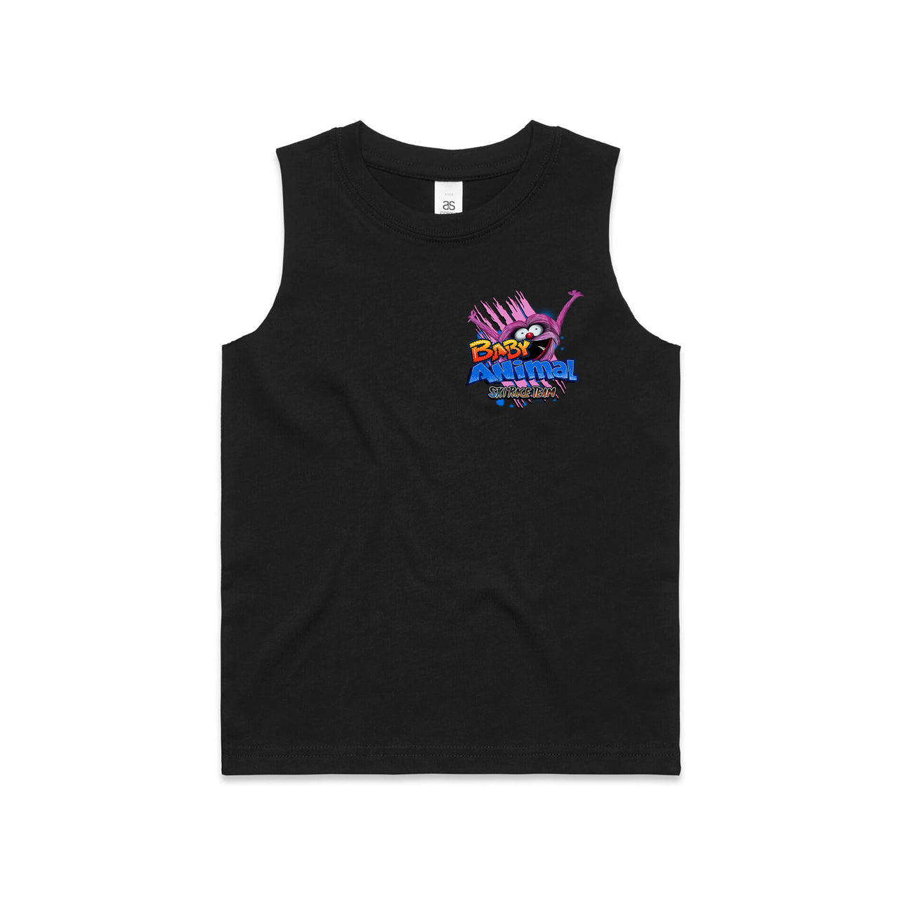 Baby Animal Ski Race Team Kids Tank