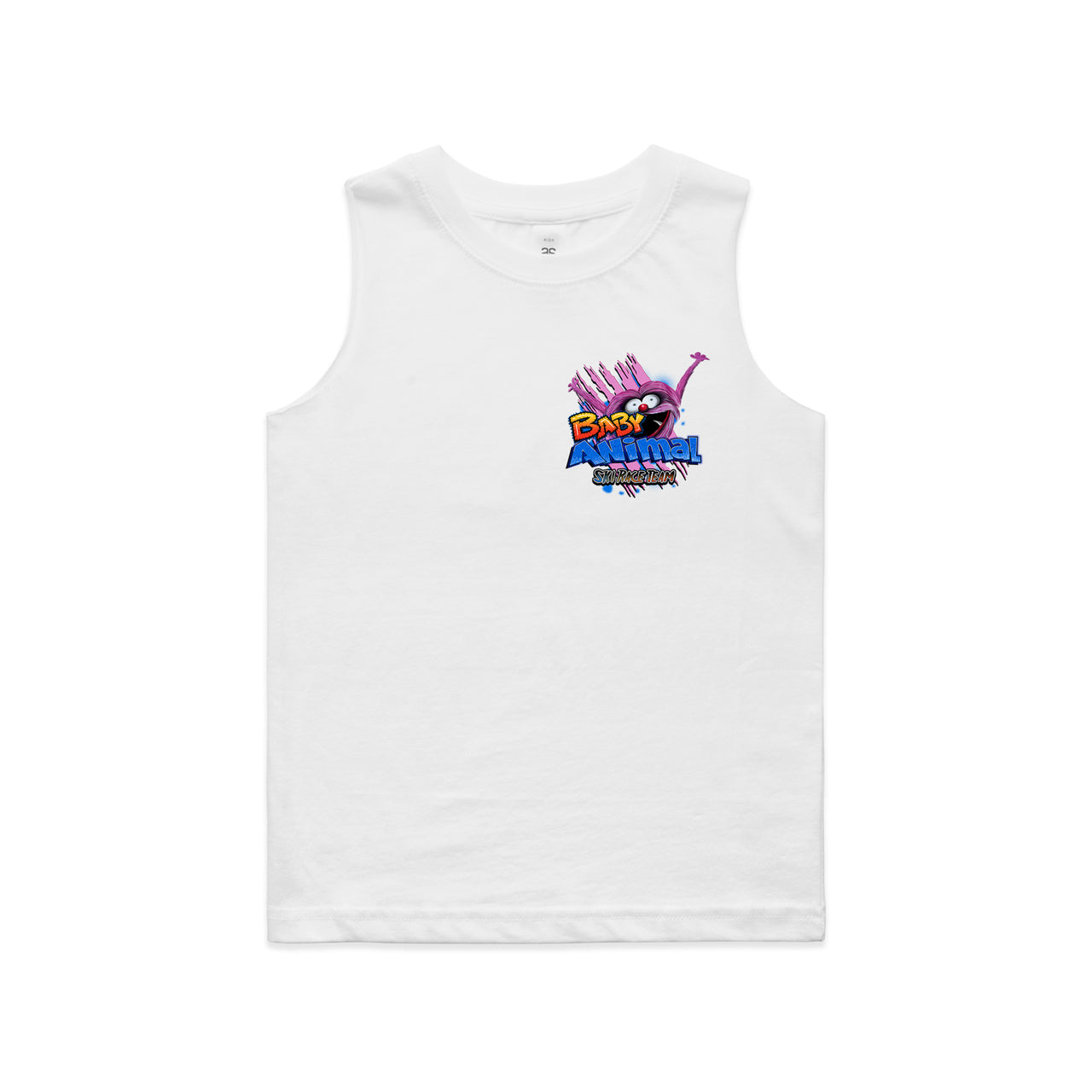 Baby Animal Ski Race Team Kids Tank