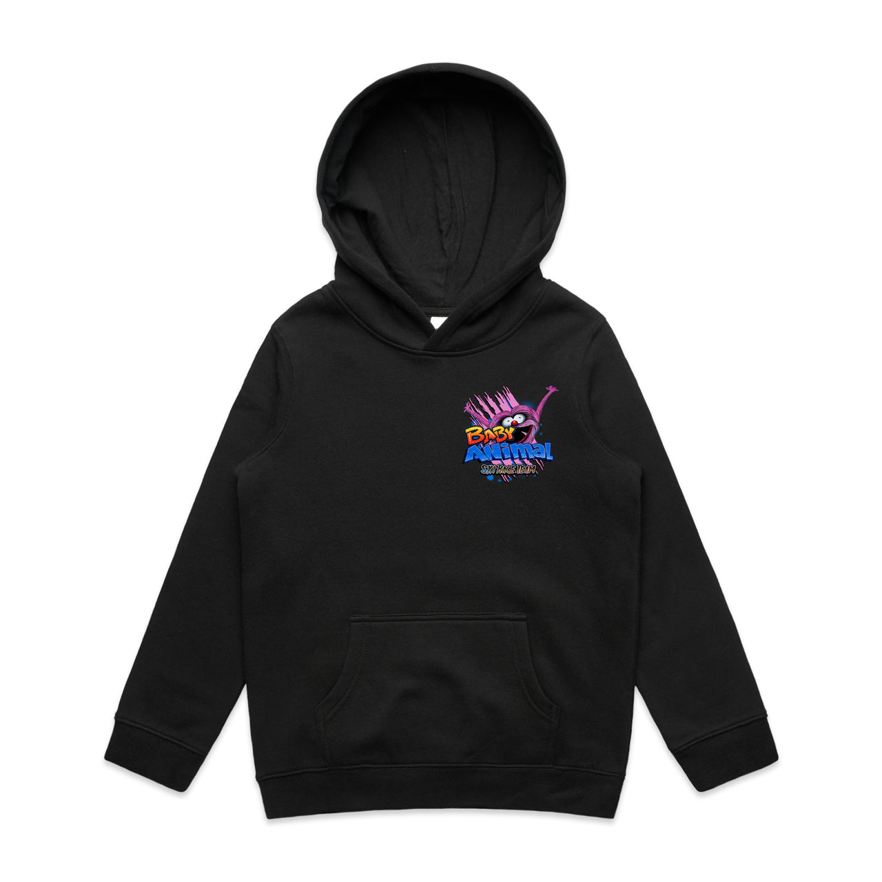 Baby Animal Ski Race Team Kids Hoodie