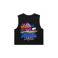 Thumbnail for Baby Animal Ski Race Team Ladies Crop Tank