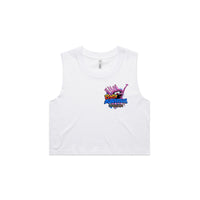 Thumbnail for Baby Animal Ski Race Team Ladies Crop Tank