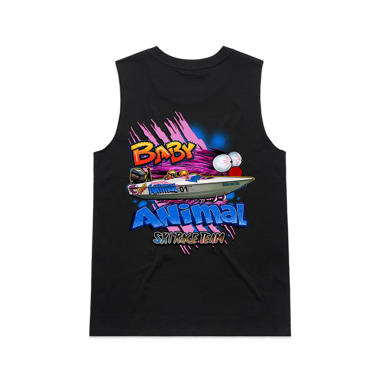 Baby Animal Ski Race Team Ladies Tank