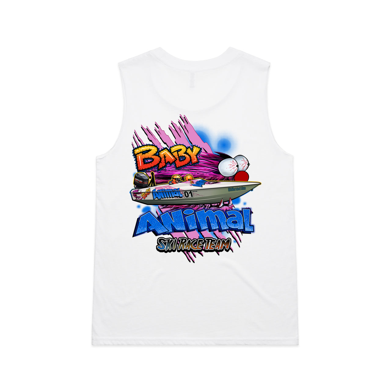 Baby Animal Ski Race Team Ladies Tank