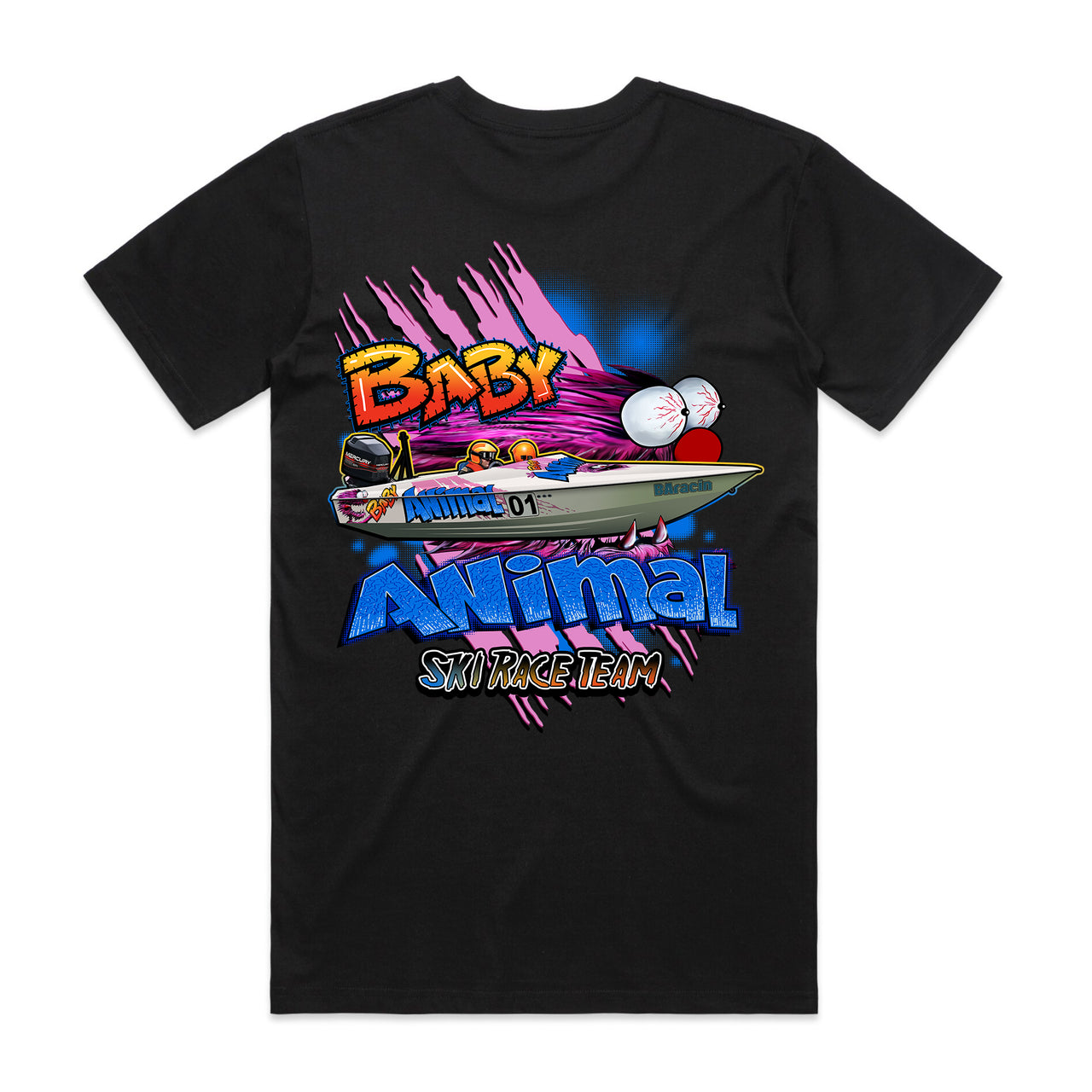 Baby Animal Ski Race Team Men's Tee