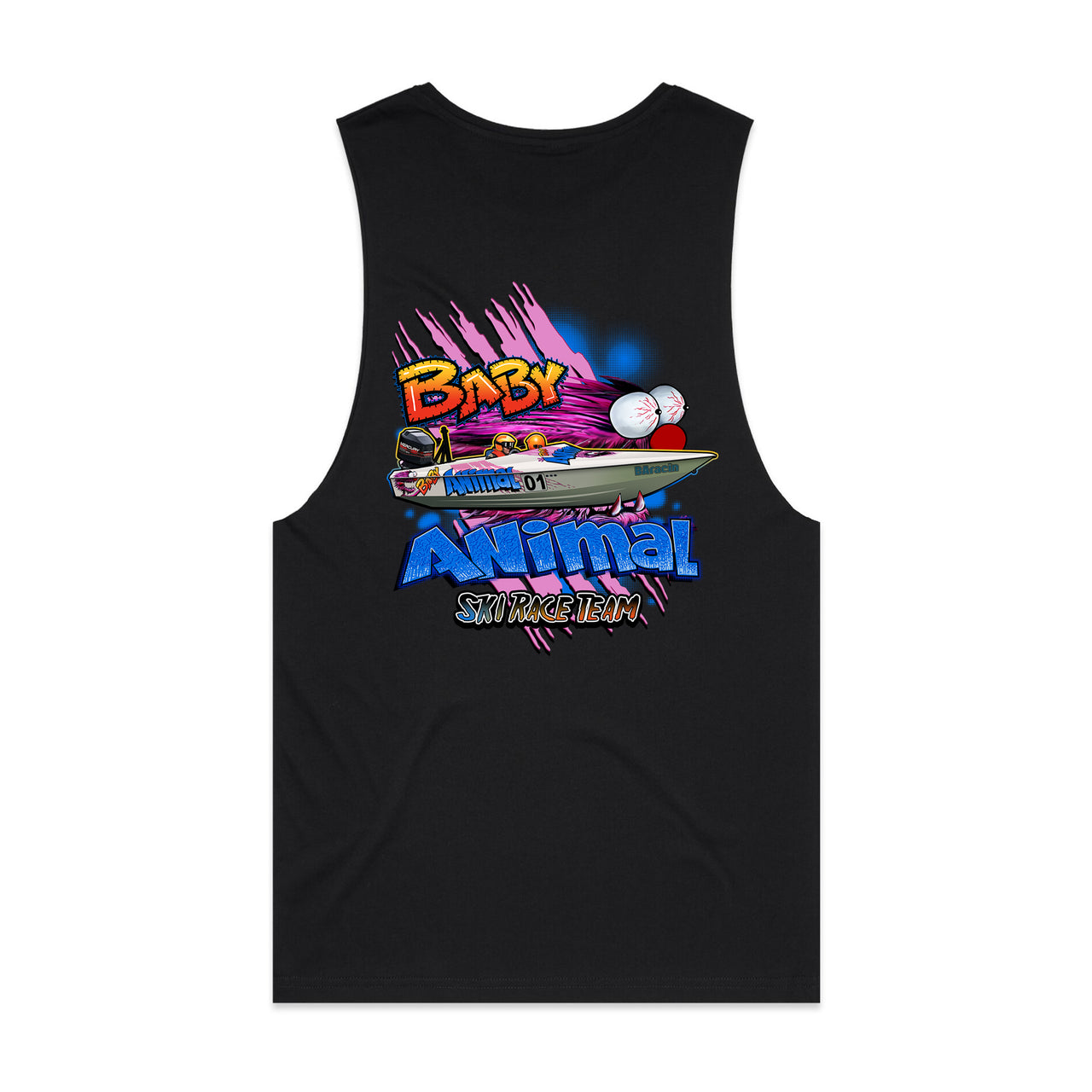 Baby Animal Ski Race Team Men's Tank