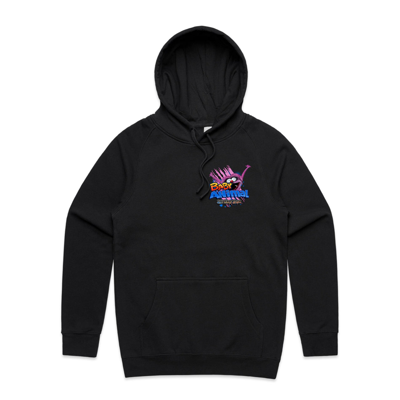 Baby Animal Ski Race Team Men's Hoodie