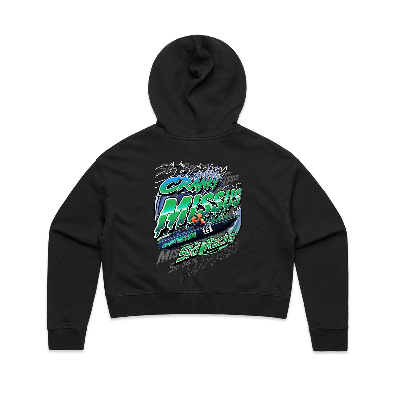 Cranky Missus Ski Racing Women's Crop Hoodie