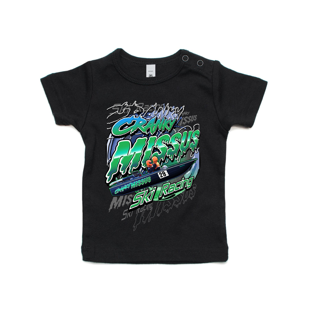 Cranky Missus Ski Racing Infant Tee