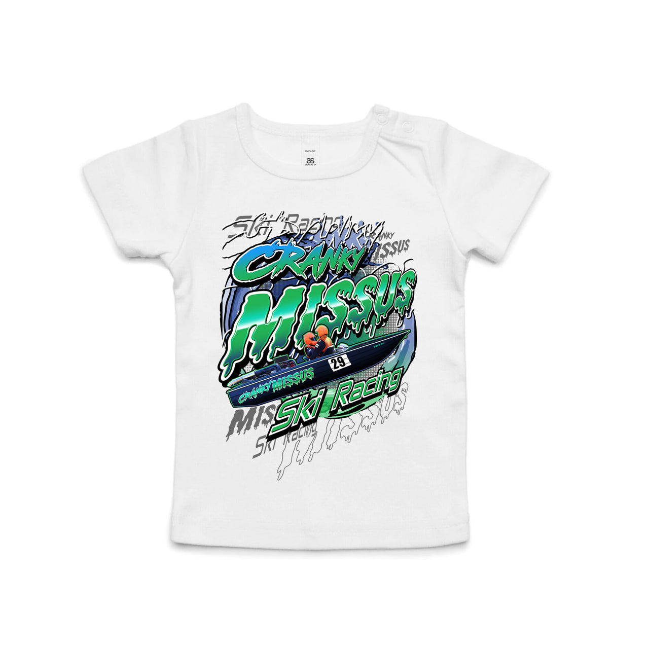 Cranky Missus Ski Racing Infant Tee