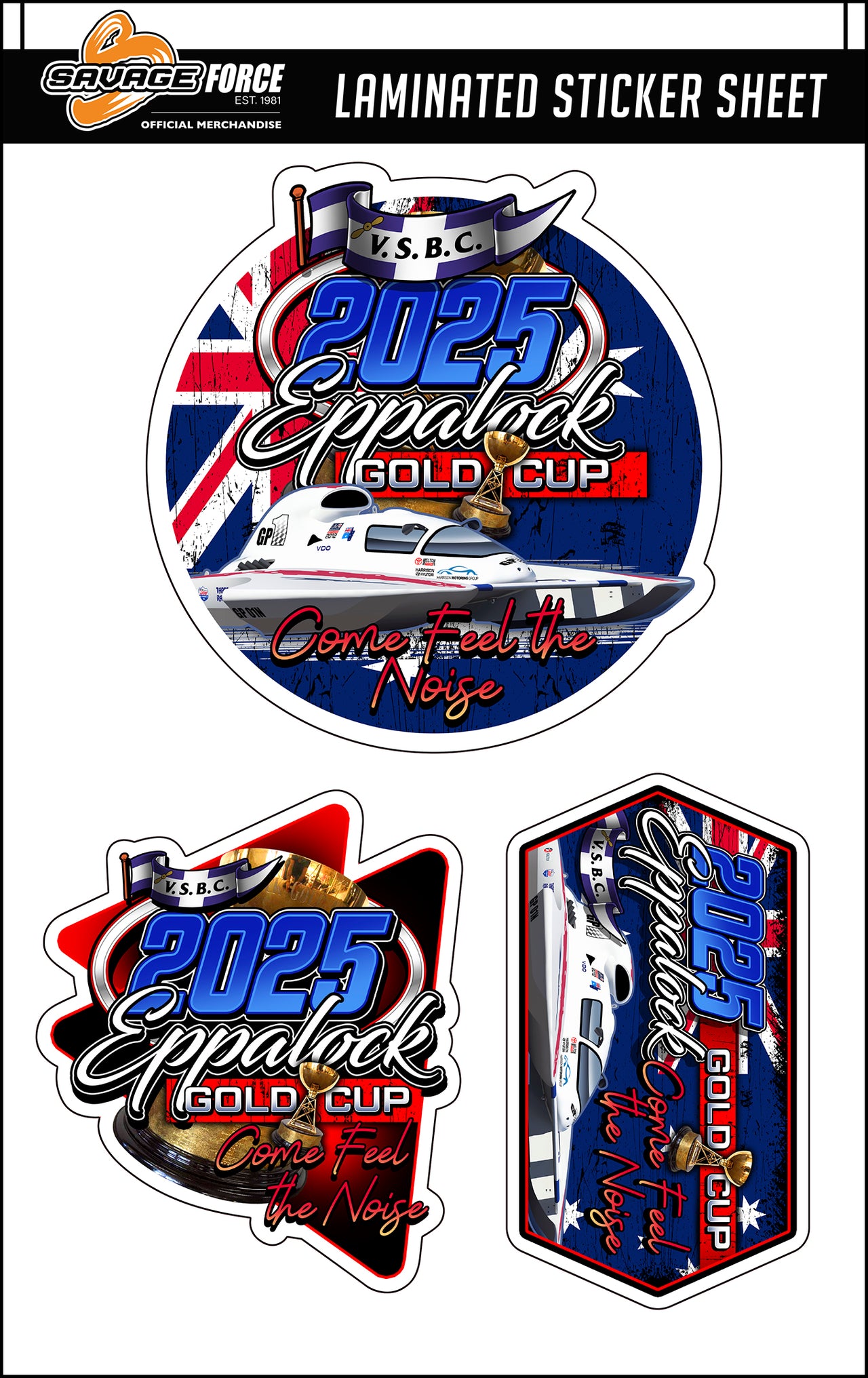 Eppalock Gold Cup 2025 Event Sticker Sheet