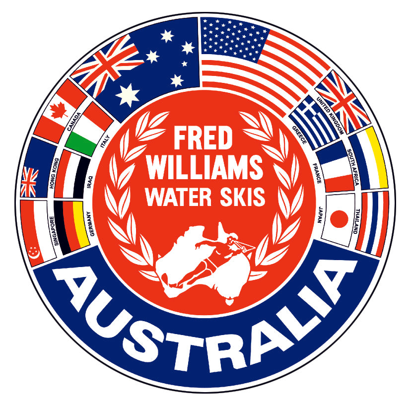 Fred Williams World Logo Sticker