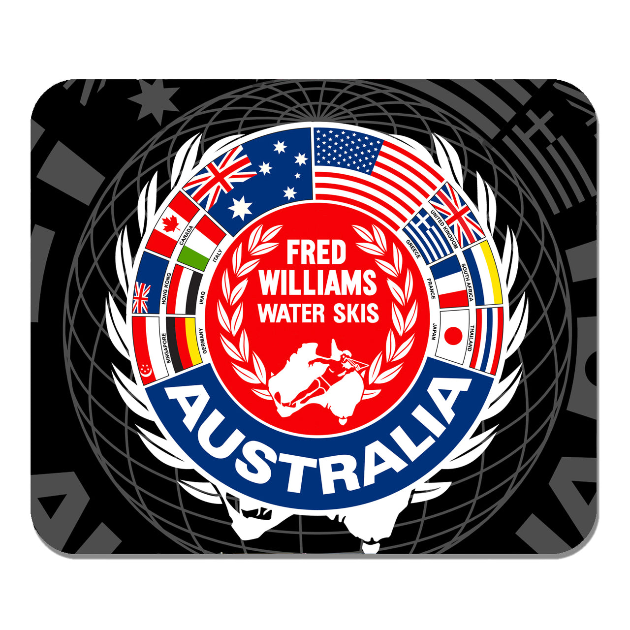 Fred Williams World Logo Mouse Pad