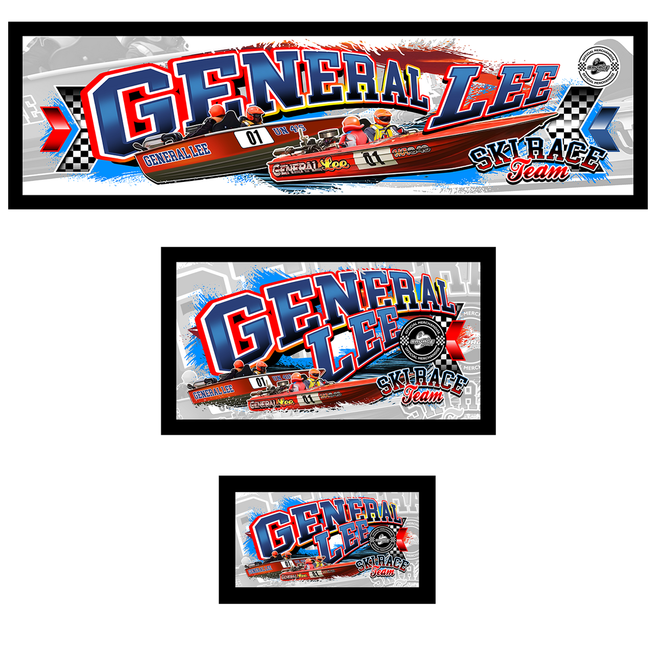 General Lee Ski Race Team Bar Runner