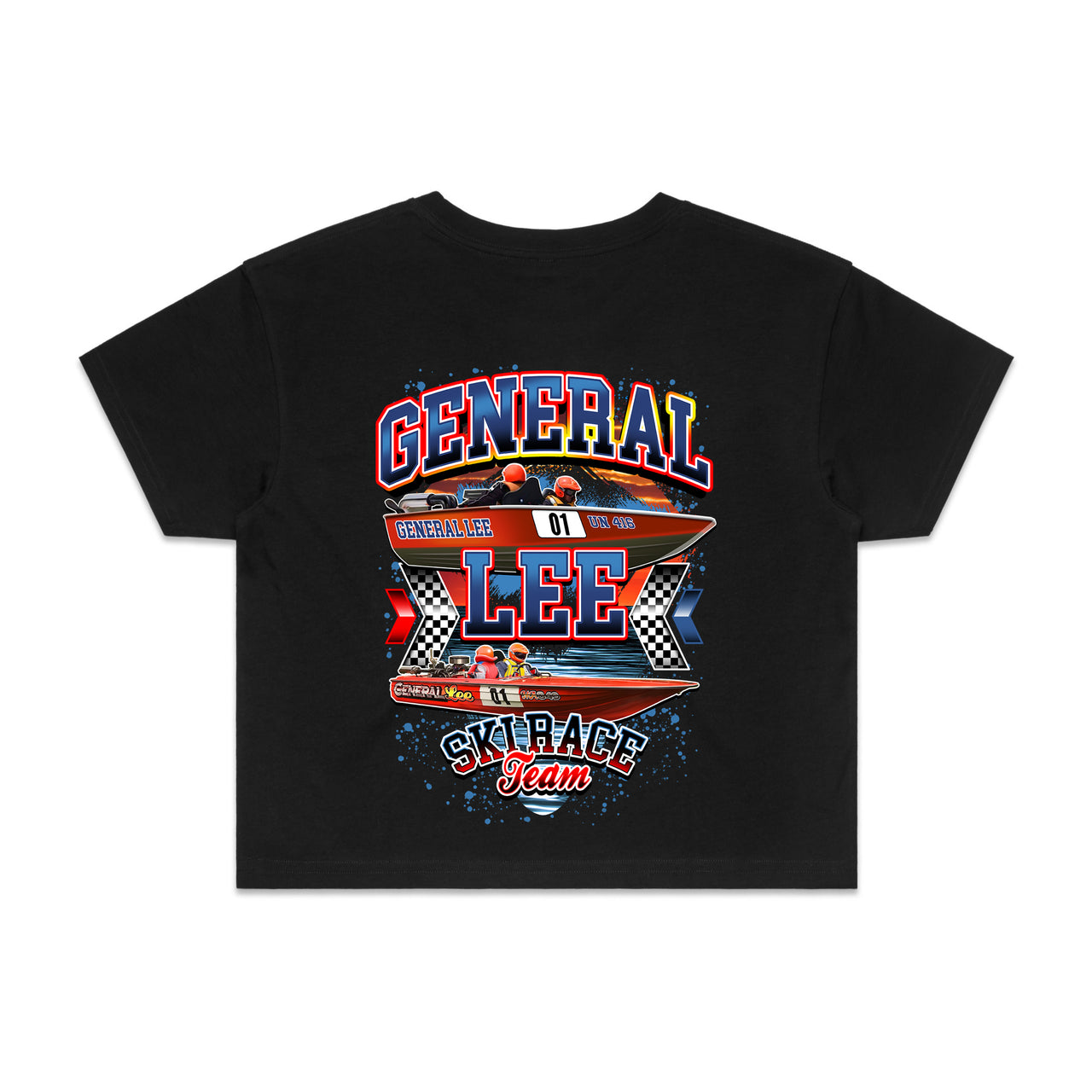 General Lee Ski Race Team Ladies Crop Tee