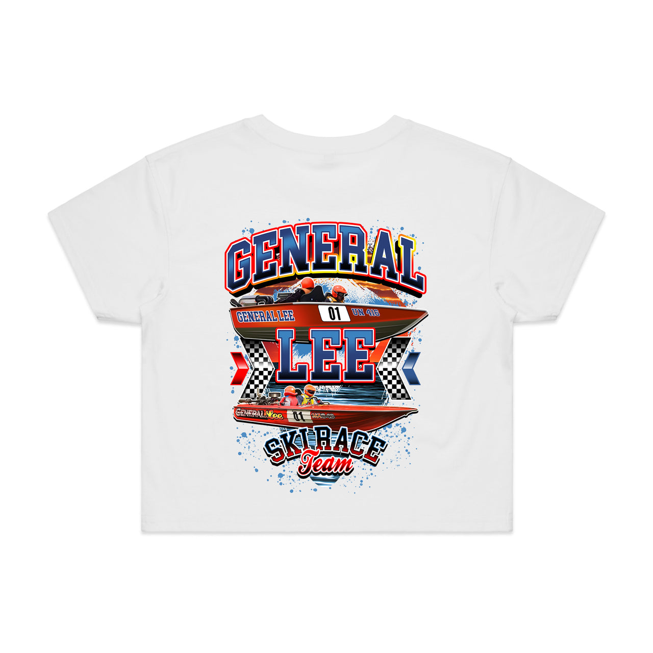 General Lee Ski Race Team Ladies Crop Tee