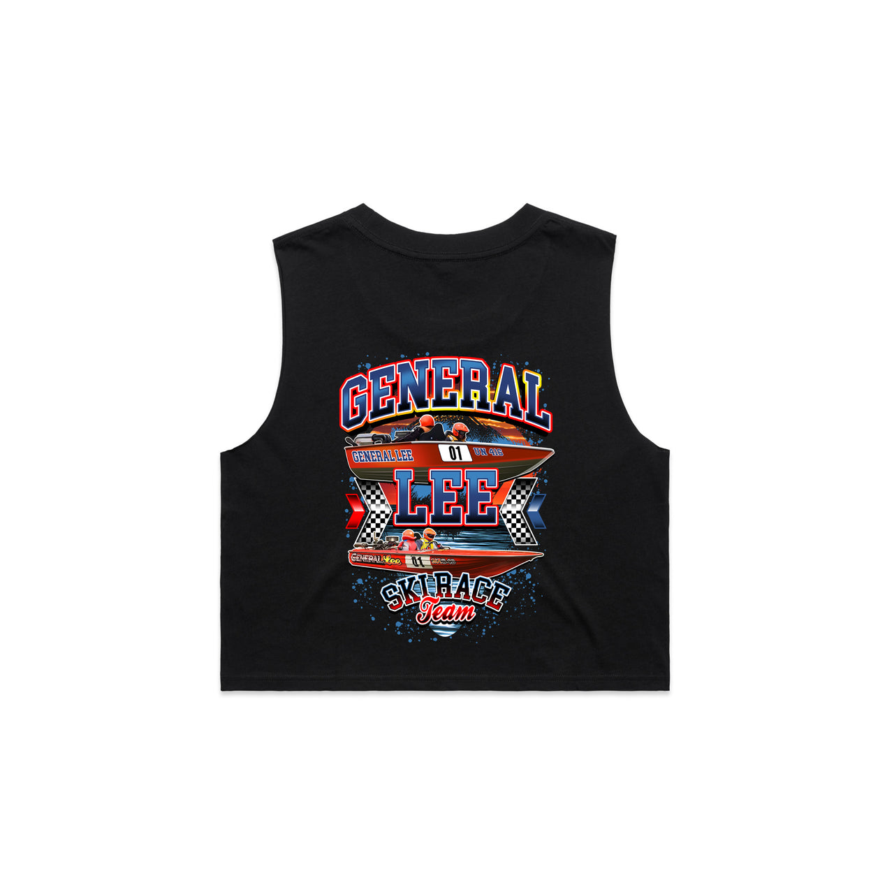 General Lee Ski Race Team Ladies Crop Tank