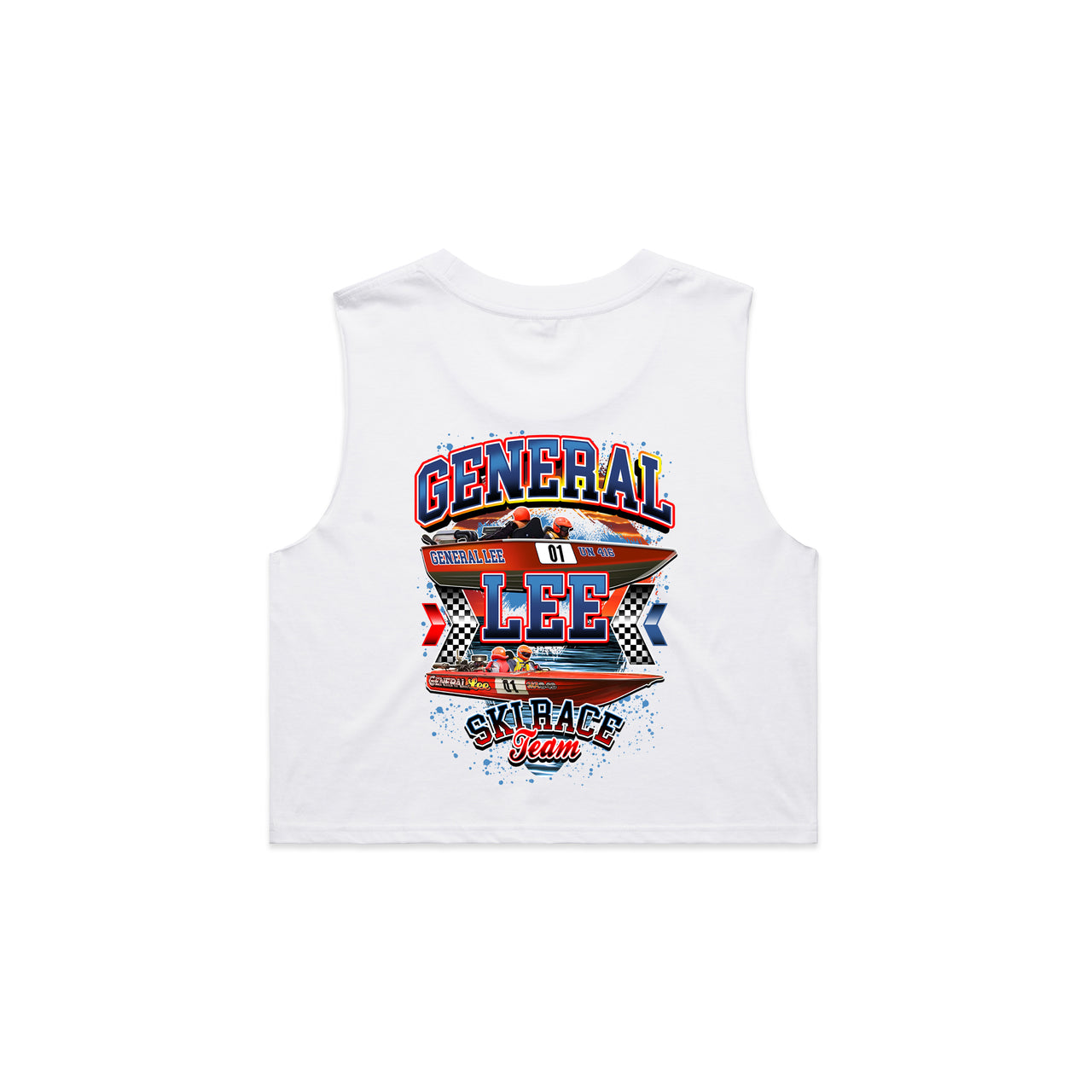 General Lee Ski Race Team Ladies Crop Tank