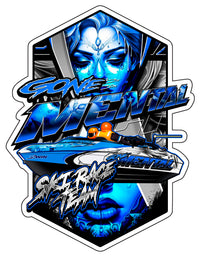 Thumbnail for Gone Mental Ski Race Team Single Sticker