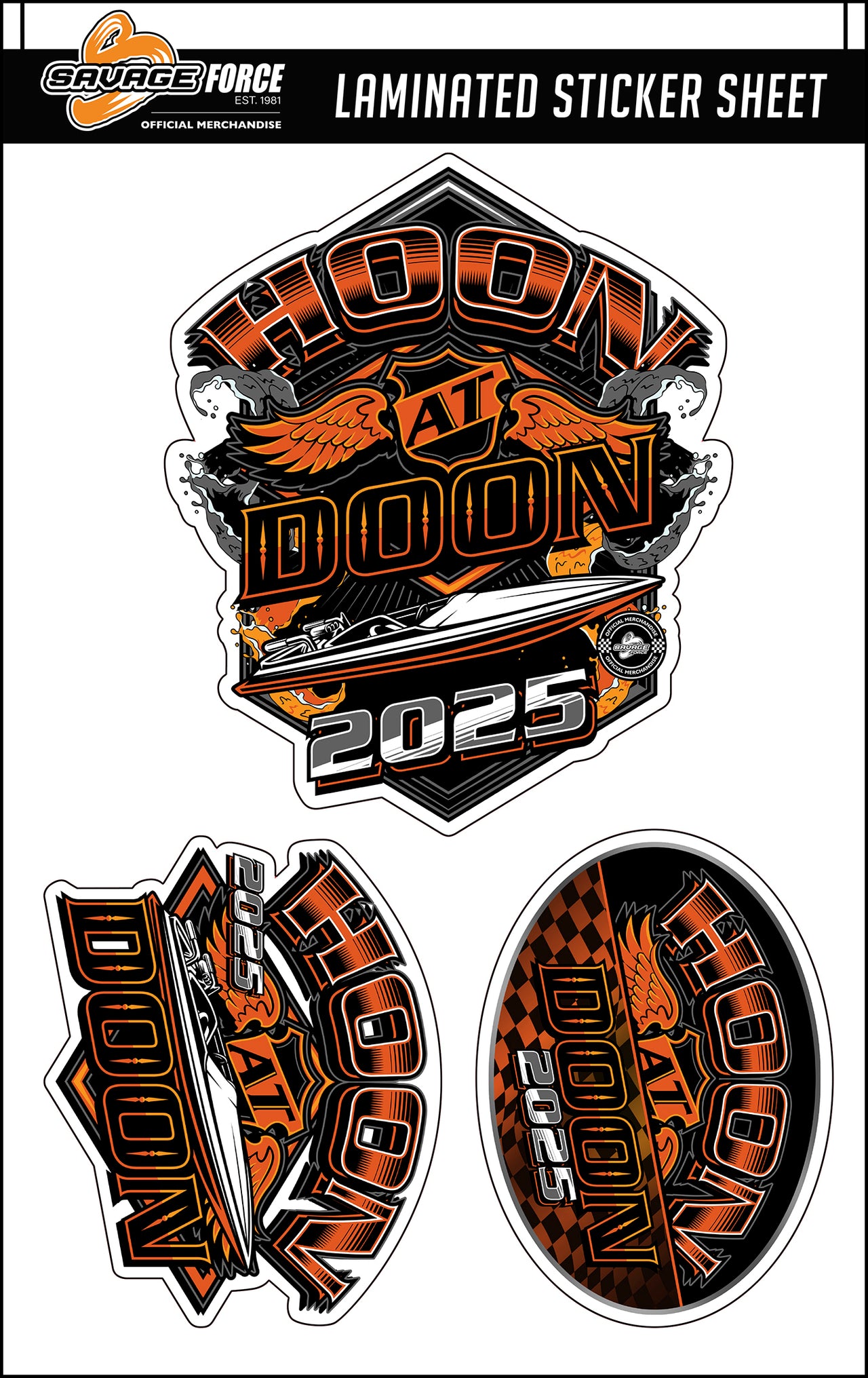 Hoon At Doon 2025 Sticker Sheet