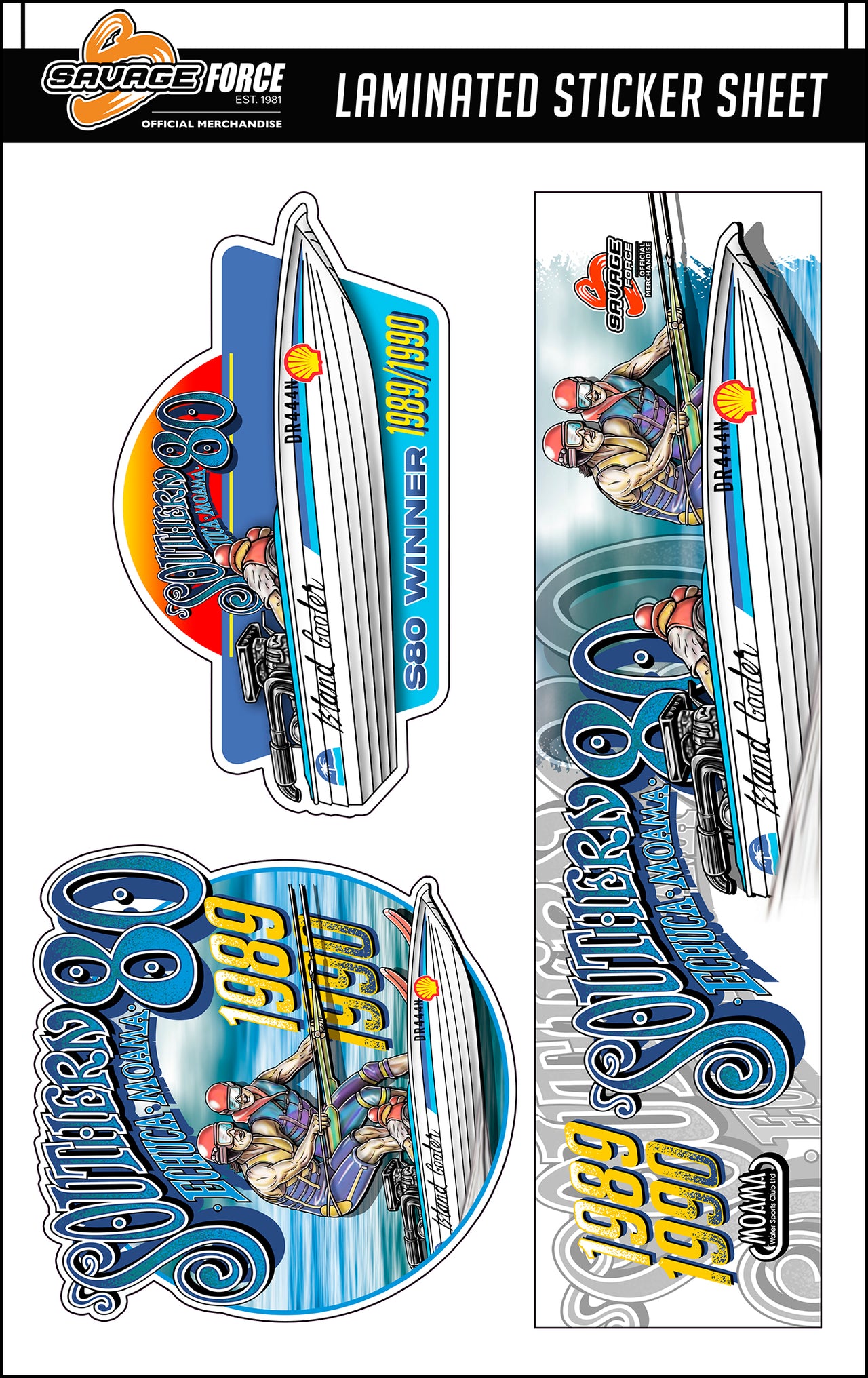 Island Cooler Southern 80 Sticker Sheet