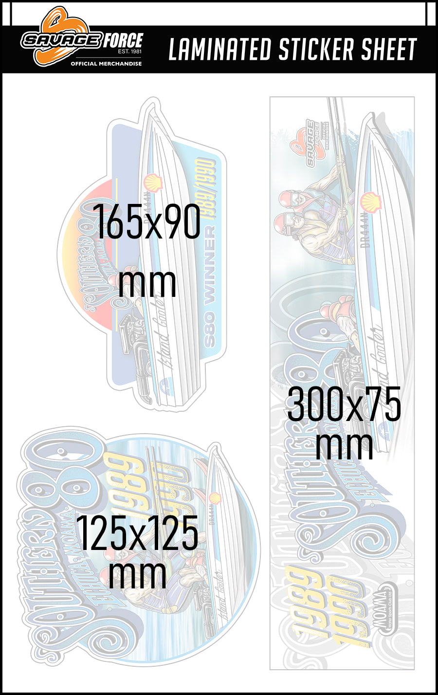 Island Cooler Southern 80 Sticker Sheet