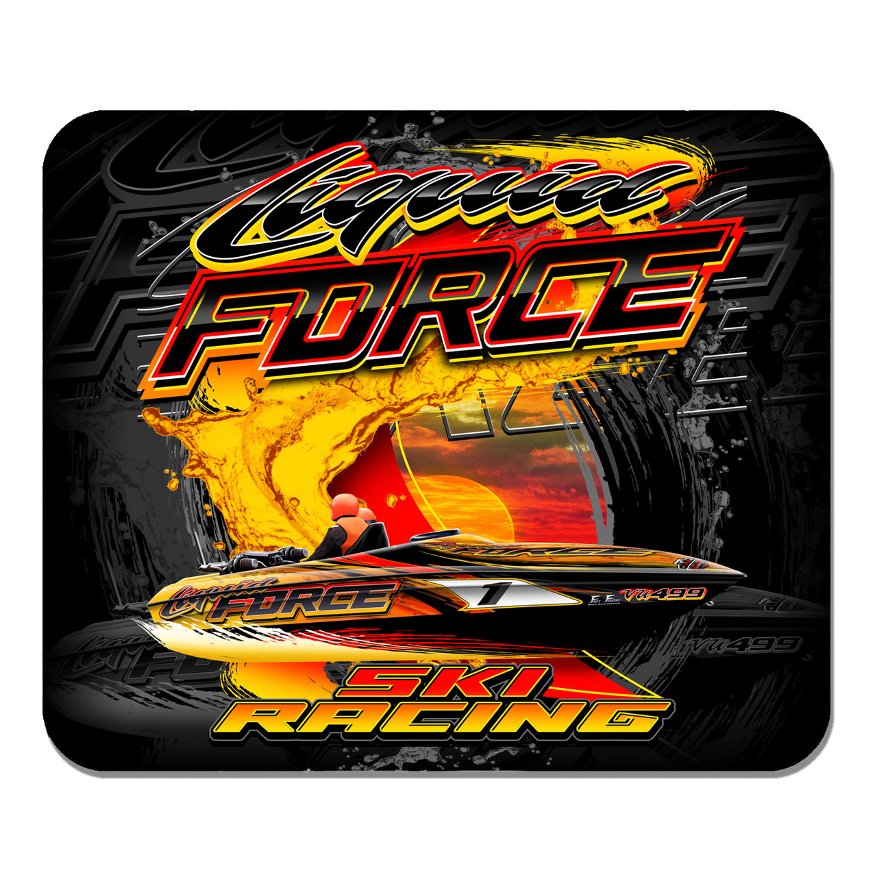 Liquid Force Ski Racing Mouse Pad