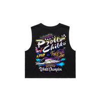Thumbnail for Problem Child Top Fuel Hydro Ladies Crop Tank