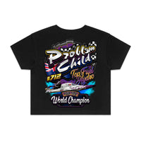 Thumbnail for Problem Child Top Fuel Hydro Ladies Crop Tee