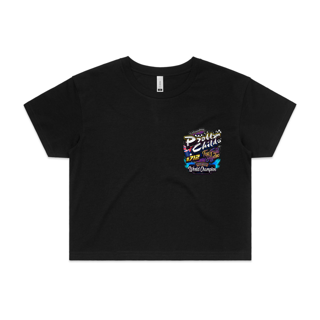 Problem Child Top Fuel Hydro Ladies Crop Tee