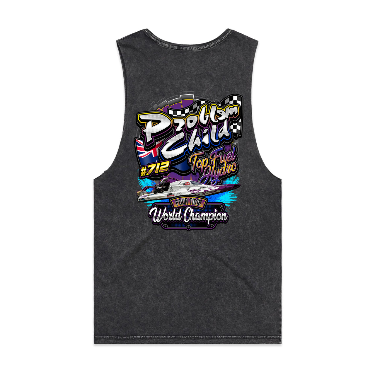 Problem Child Top Fuel Hydro Stone Wash Men's Tank