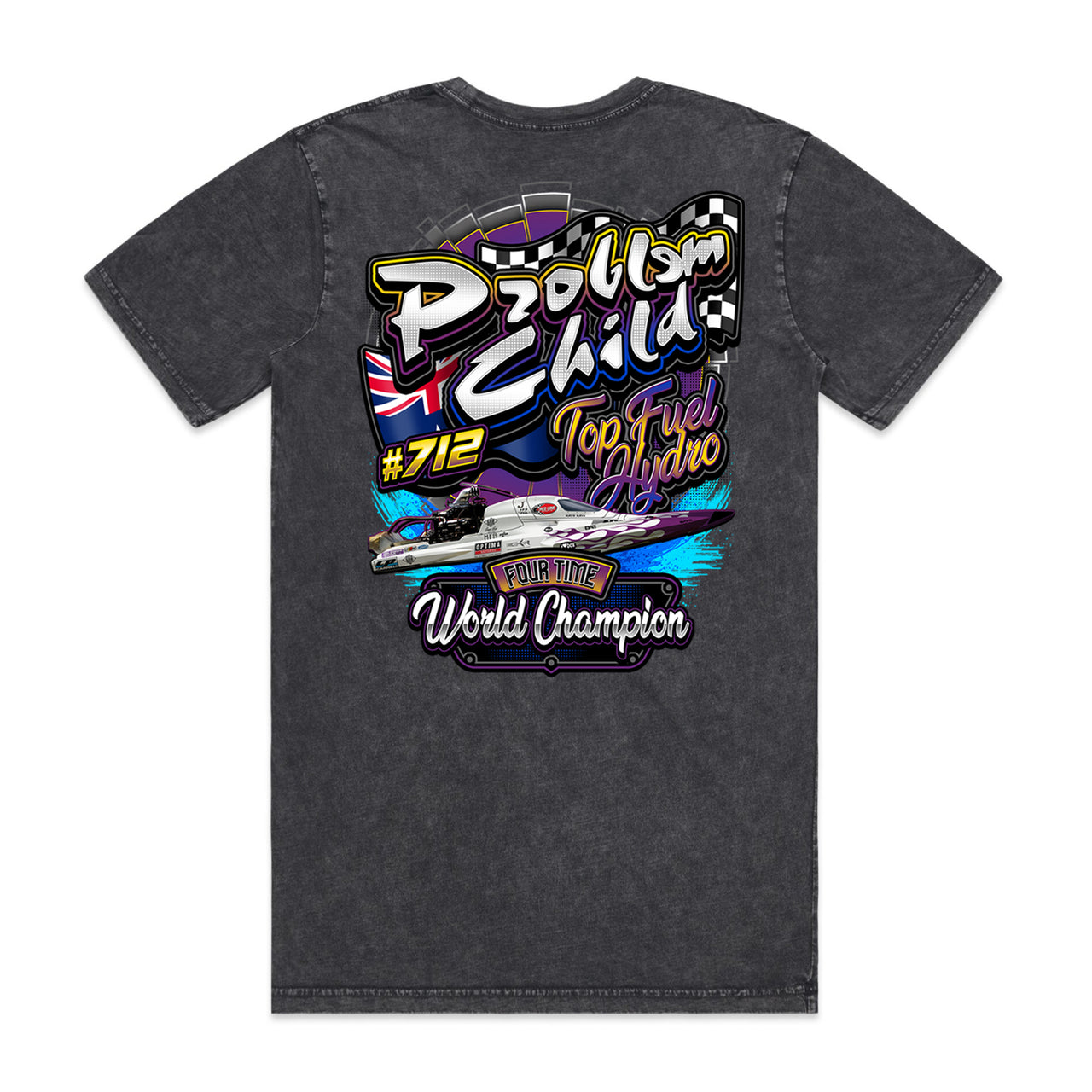 Problem Child Top Fuel Hydro Stone Wash Men's Tee