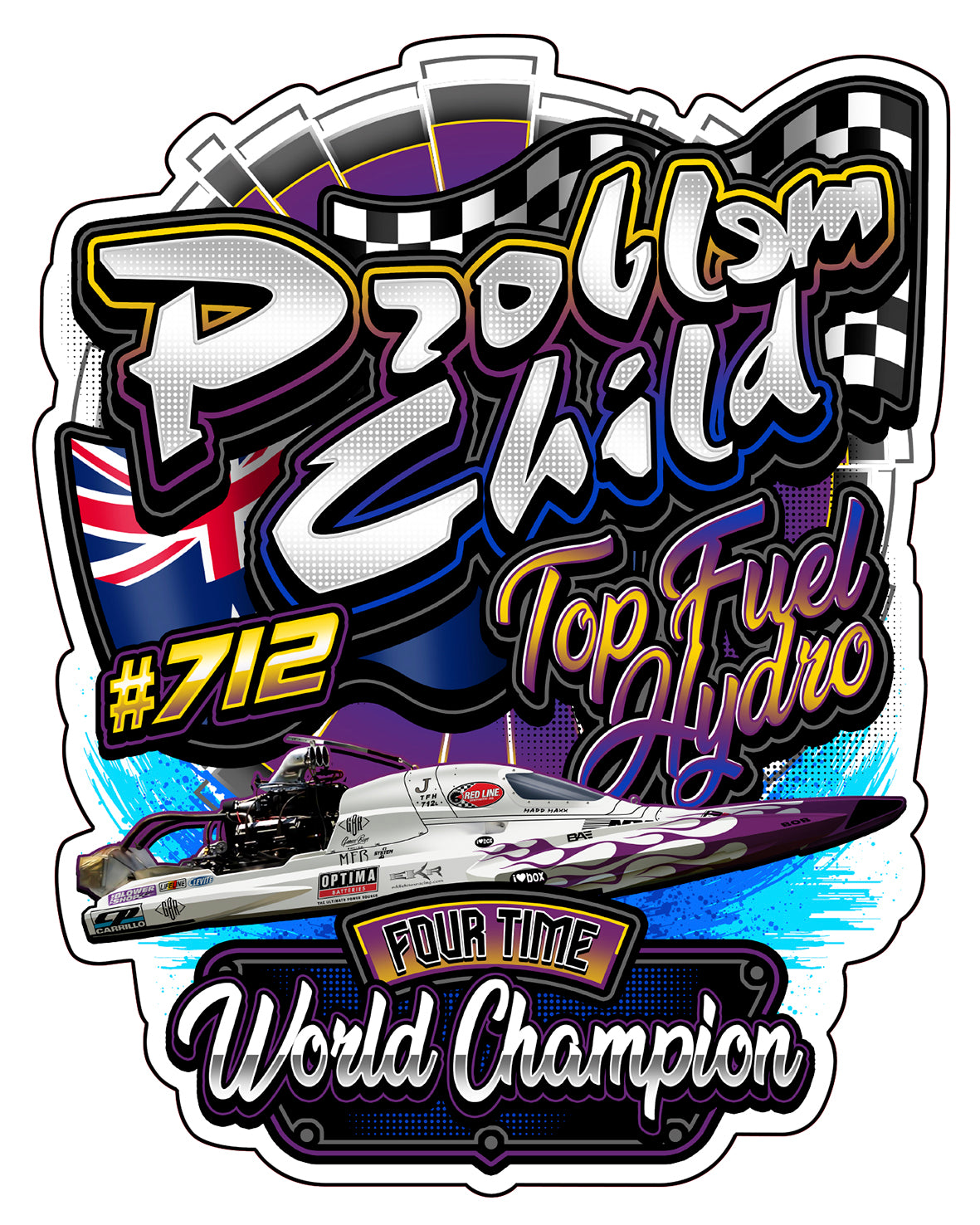 Problem Child Top Fuel Hydro Single Sticker