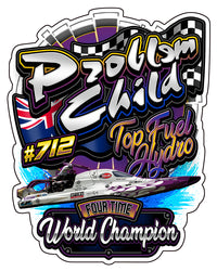 Thumbnail for Problem Child Top Fuel Hydro Single Sticker