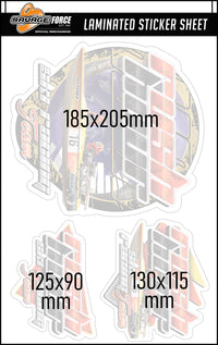 Thumbnail for Rush Hour Ski Racing Team Sticker Sheet