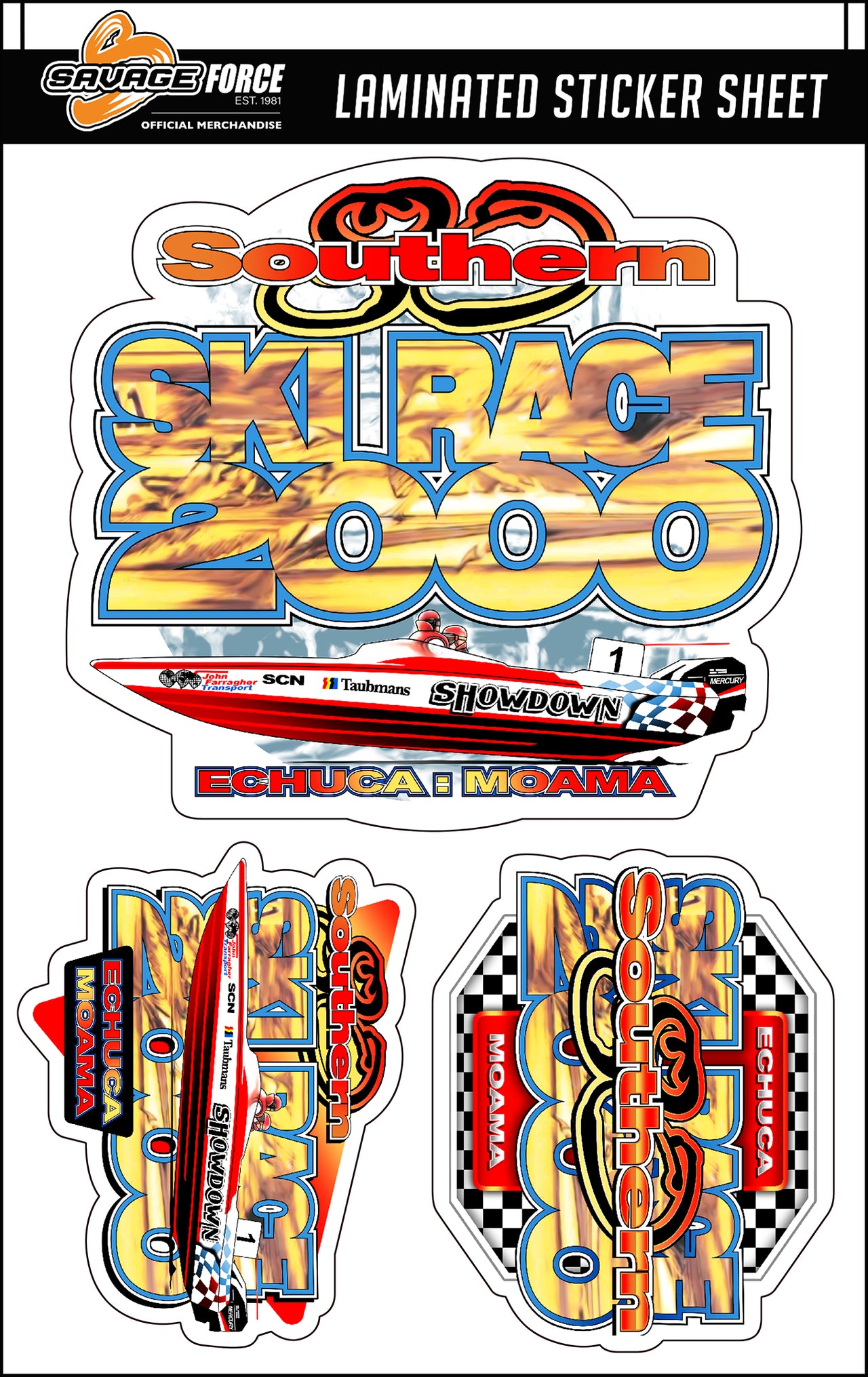 S80 2000 Showdown Sticker Sheet