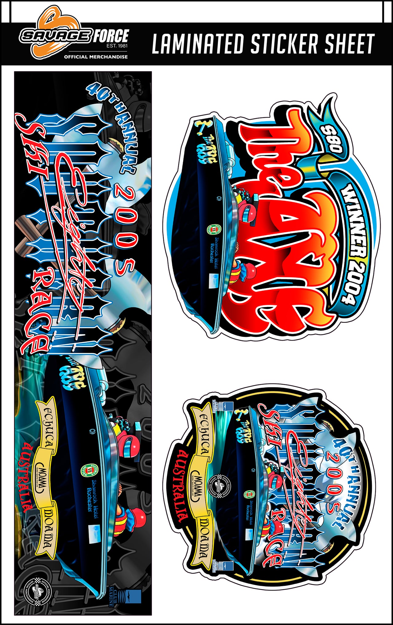 The AXE Southern 80 Sticker Sheet