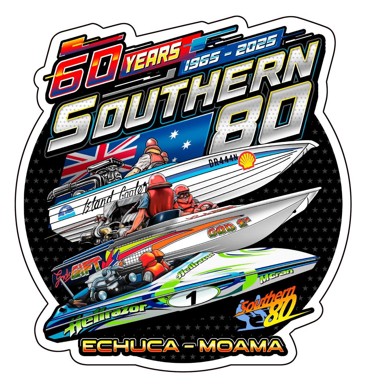 S80 2025 60th Anniversary Sticker - Single