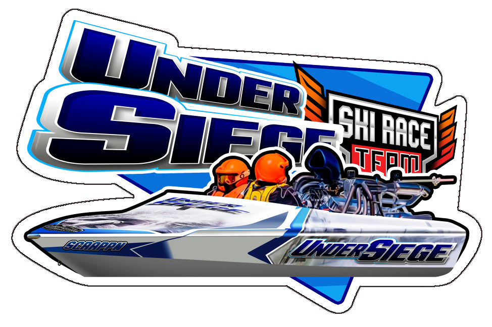 Under Siege Ski Race Team Single Sticker